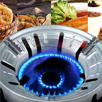 Windproof Energy Saving 8-Hole Gather Fire Ring Gas Stove Cover Cooker Holder.