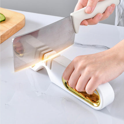 Sharpening Stone Tungsten Steel Scissors Whetstone-White.