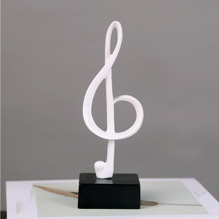 Mini Musical Note Music Present Home Living Room Piano Bedroom Desktop Decor-Silver D.