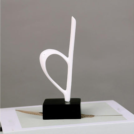 Mini Musical Note Music Present Home Living Room Piano Bedroom Desktop Decor-Silver D.