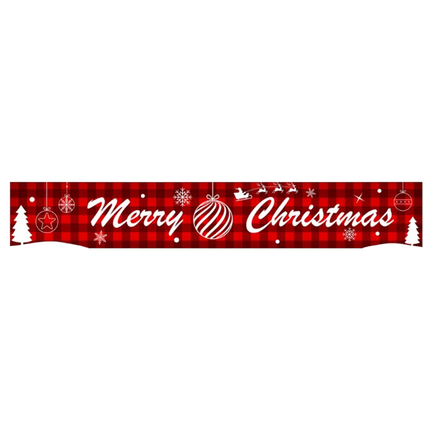 Christmas Santa Claus Letter Porch Door Background Hanging Banner Party Decor-B.