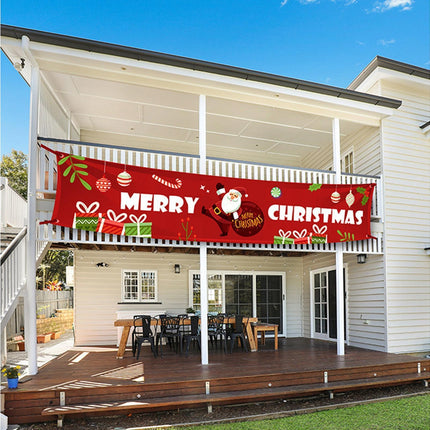 Christmas Santa Claus Letter Porch Door Background Hanging Banner Party Decor-B.