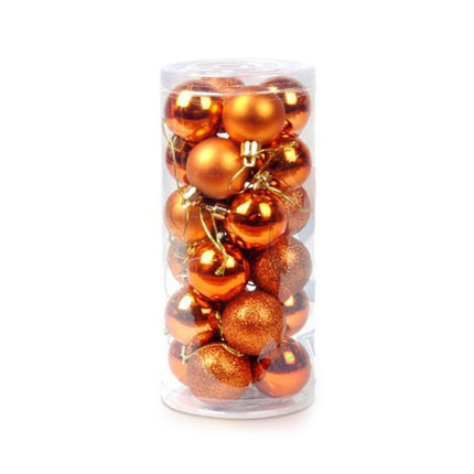 24Pcs Xmas Balls-Antique Brass 6cm.
