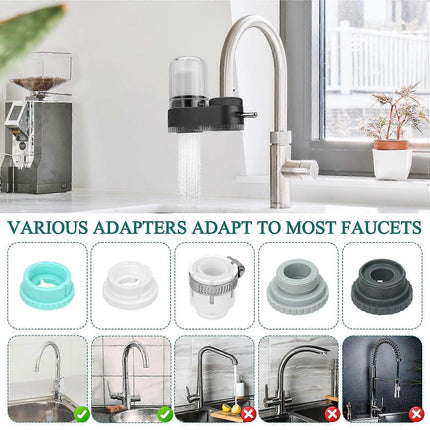 Transparent Sink Tap Water Filter, Anti-Limescale Purifier.
