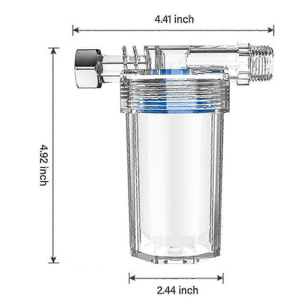 Water Filter for Washing Machine, Showerhead, Bath, Toilet, Travel & Household Use.
