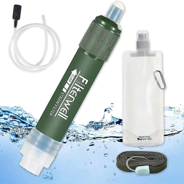 Portable Water Filter & Purifier with Carbon Filtration.