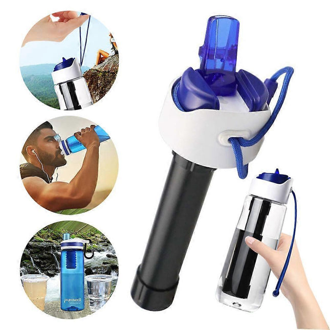 Outdoor Portable Water Purifier Cup with Filter Membrane.