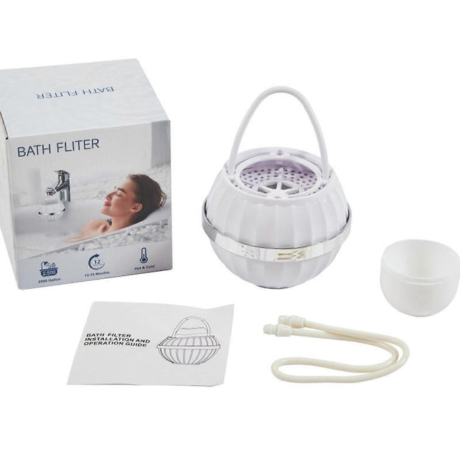 8-Stage Portable Shower Filter for Bathtub Faucet Water Purification.