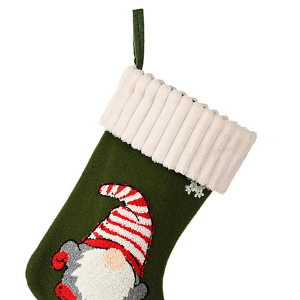 Christmas Stocking Hat babies Gift Bag-Green.