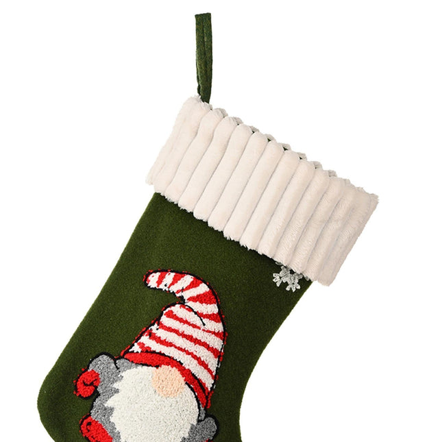 Christmas Stocking Hat babies Gift Bag-Green.