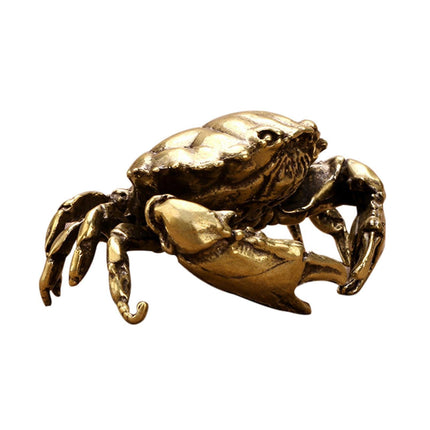 Brass Crab Statue for Gift-Brass Color.