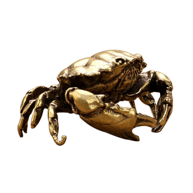 Brass Crab Statue for Gift-Brass Color.