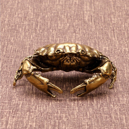 Brass Crab Statue for Gift-Brass Color.