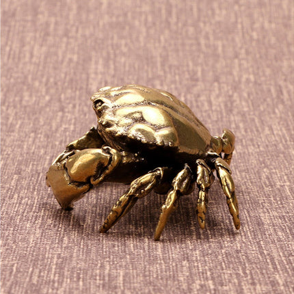 Brass Crab Statue for Gift-Brass Color.