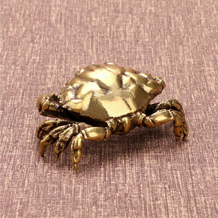Brass Crab Statue for Gift-Brass Color.