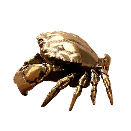 Brass Crab Statue for Gift-Brass Color.