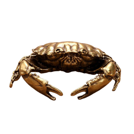 Brass Crab Statue for Gift-Brass Color.