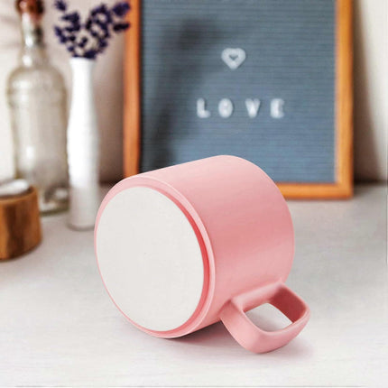Pink Coffee Mug Warmer Set for Office Supplies.