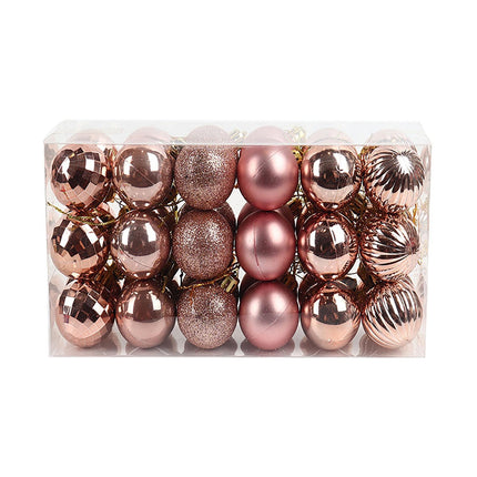 Box DIY Christmas Balls-Rose Gold.