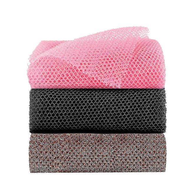 3pcs African Net Sponge, Bath Body Scrubber, Exfoliating Net.
