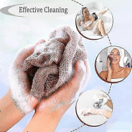 3pcs African Net Sponge, Bath Body Scrubber, Exfoliating Net.