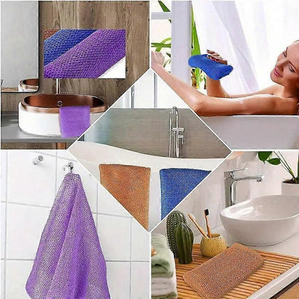 African Long Net Bath Sponge, Exfoliating Wash Cloth.