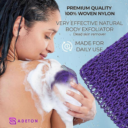 African Long Net Bath Sponge, Exfoliating Wash Cloth.