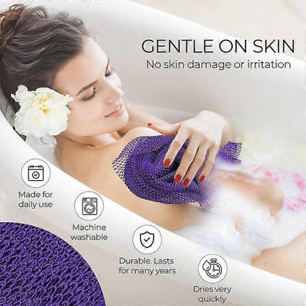 African Long Net Bath Sponge, Exfoliating Wash Cloth.