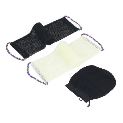 African Long Net Bath Sponge, Body Exfoliating Net with Bath Gloves.