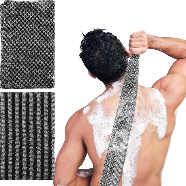 2pcs Exfoliating Washcloth Towel, Loofah Sponge, African Net Sponge.