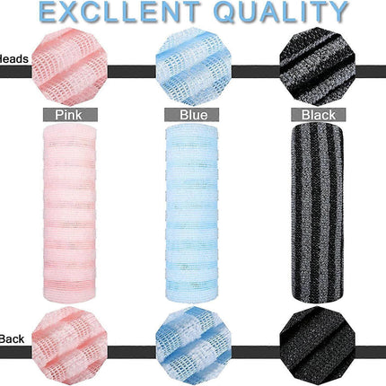 3pcs Exfoliating Washcloth Body Scrubber, African Net Sponge.