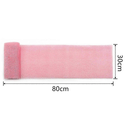 4pcs African Long Net Bath Sponge, Exfoliating Mesh Washcloth.