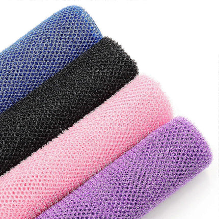 4pcs African Long Net Bath Sponge, Exfoliating Mesh Washcloth.