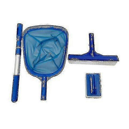 Pool Cleaning Set with Leaf Net, Sponge, Brush, Telescopic Rod.