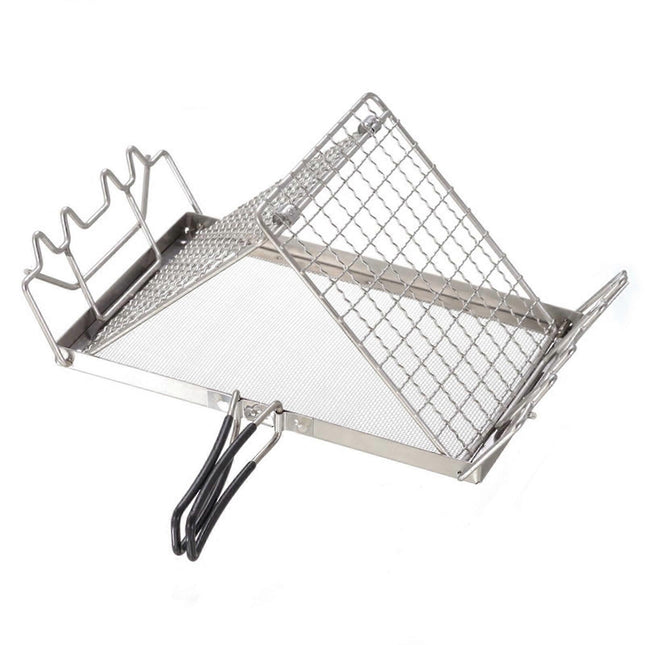 Adjustable Height Folding Bread Toaster Grill Rack.