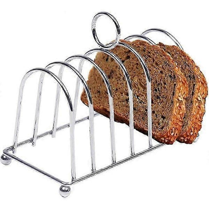 Stainless Steel Horseshoe Toaster Display Rack for Kitchen & Outdoor.