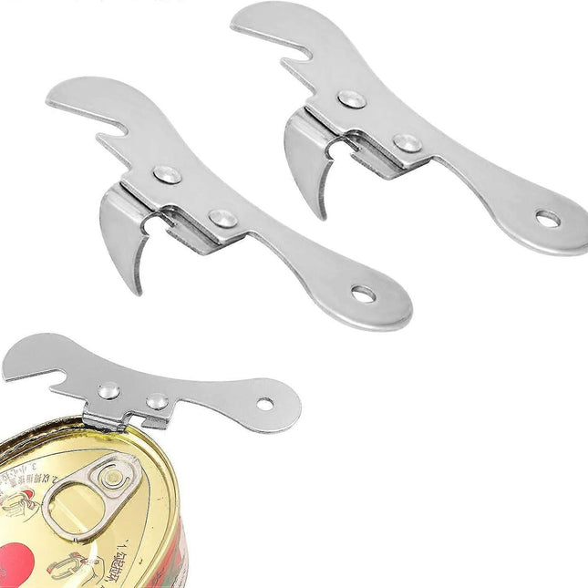 2pcs Bottle & Can Opener Set, Manual Tin Opener, Beer Opener, Stainless Steel, Multifunction.