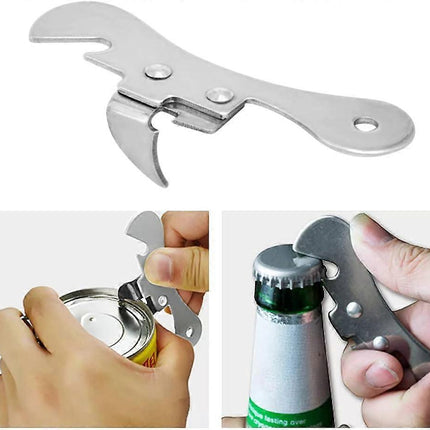 2pcs Bottle & Can Opener Set, Manual Tin Opener, Beer Opener, Stainless Steel, Multifunction.
