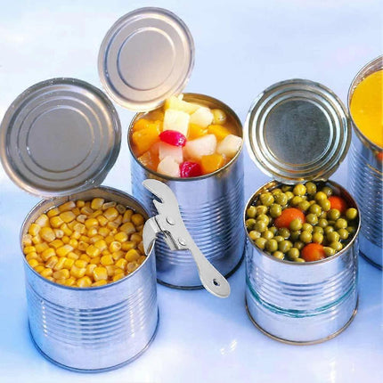 2pcs Bottle & Can Opener Set, Manual Tin Opener, Beer Opener, Stainless Steel, Multifunction.