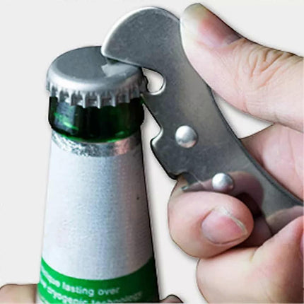 2pcs Bottle & Can Opener Set, Manual Tin Opener, Beer Opener, Stainless Steel, Multifunction.