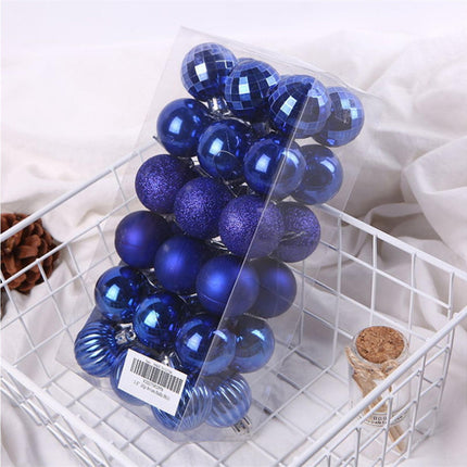 36Pcs Christmas Tree Balls Festival Home Party Mall Xmas Hanging Decor Ornament-Red.