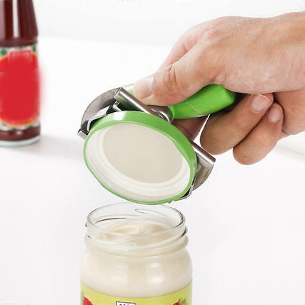 Easy-Open Arthritis Can Opener, Labor-Saving Screw Cap Opener, White.