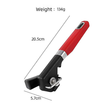 Stainless Steel Single Handle Side Can Opener, Portable Handheld Design.