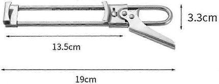 Adjustable Stainless Steel Can Opener, Multi-Function Jar & Bottle Opener.