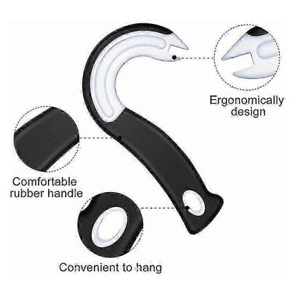 2pcs Easy Open Ring Can Opener, Manual Design for Cans & Bottles.