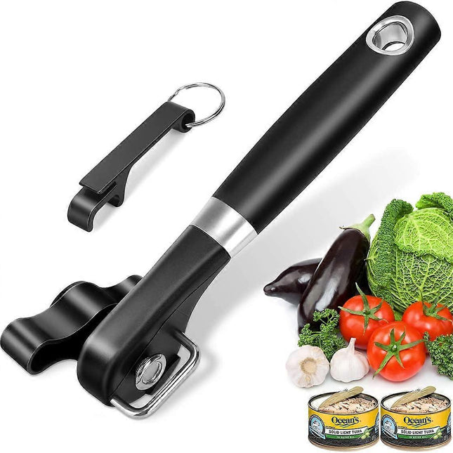 Manual Secure Can Opener, Side Cut Design, For Restaurants & Camping Use.