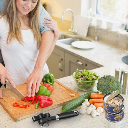 Manual Secure Can Opener, Side Cut Design, For Restaurants & Camping Use.