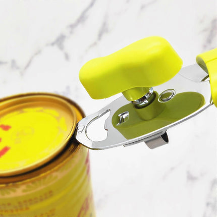 Manual Can Opener, Smooth Edge, Effort-Saving Knob Design.