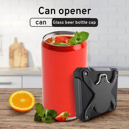 Manual Portable Can Opener, Labor-Saving, No Sharp Edges, Beer Bar Tool.