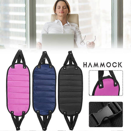 Hangable Travel Foot Hammock, Lightweight Portable Leg Rest.
